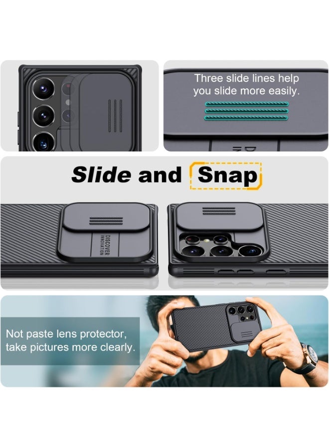 Nillkin Galaxy S24 Ultra Case with Camera Cover CamShield Pro for Samsung S24 Ultra 5G Phone Case Slim Fit Thin Shockproof Cover Galaxy S24 Ultra Black - Image 2