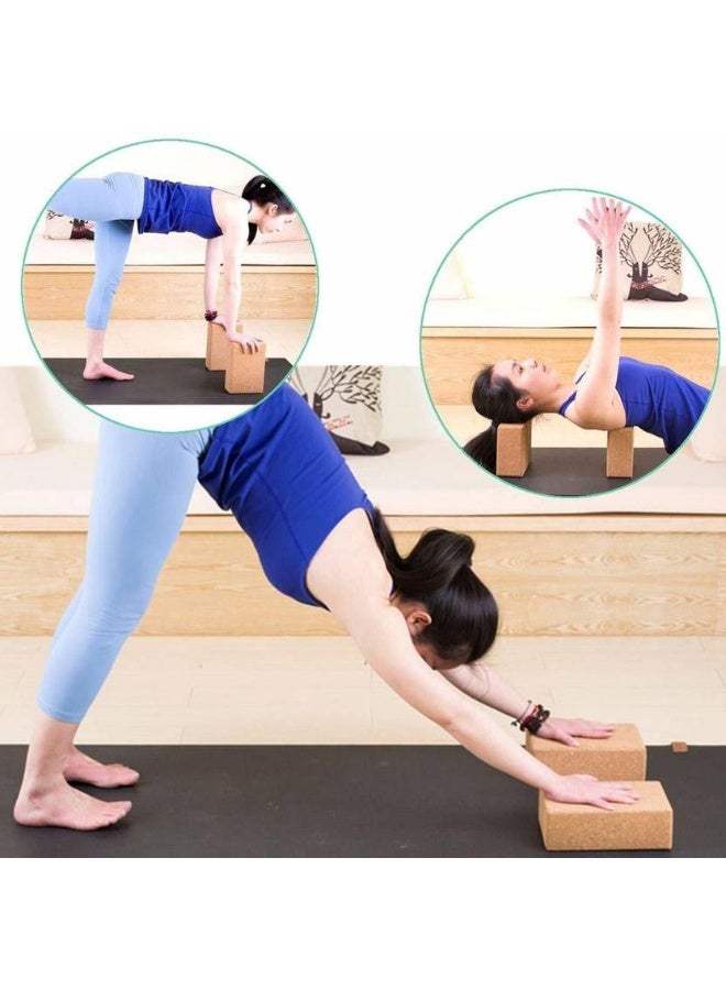 اسم المحتوى ناريلا Honch Yoga Props for Yoga Workout Fitness and Gym Yoga Blocks  (Multicolor Pack of 2) - Image 2