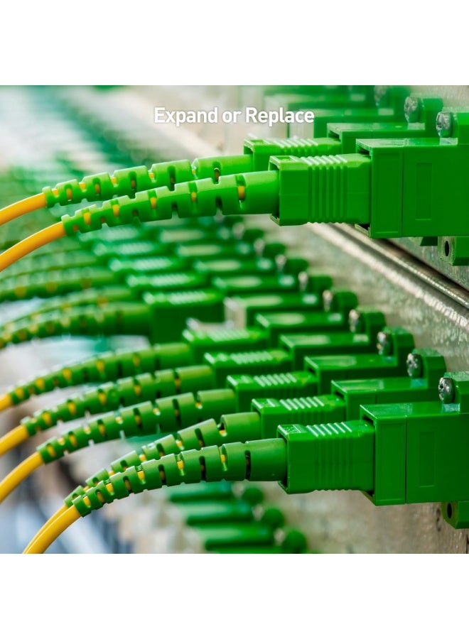 igeekwell SC Fiber Optic Adapter Female to Female APC Simplex Single Mode Fiber Optical Coupler Network Internet Connector Adapter with Mount Panel (Green 6-Pack) - Image 5