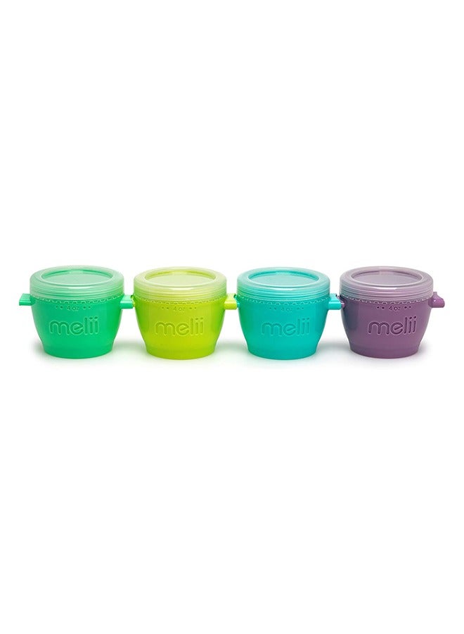 melii Snap And Go Pods Airtight And Leakproof Baby Food Containers Baby Food Storage Pods For Effortless Mealtime 4Oz Set Of 4 - Image 1