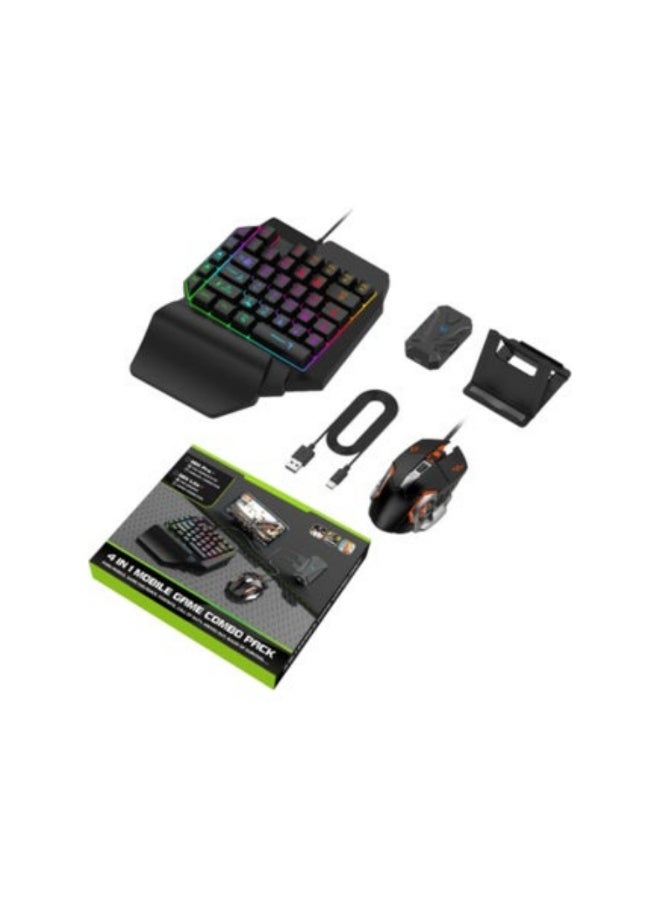 ACLIX 4-in-1 Mobile Gaming Set One-Hand Keyboard Gamepad Controller Mouse & Converter Model Mix Lite+ for Android No Lag PC-Like Gaming Feel on Android - Image 1