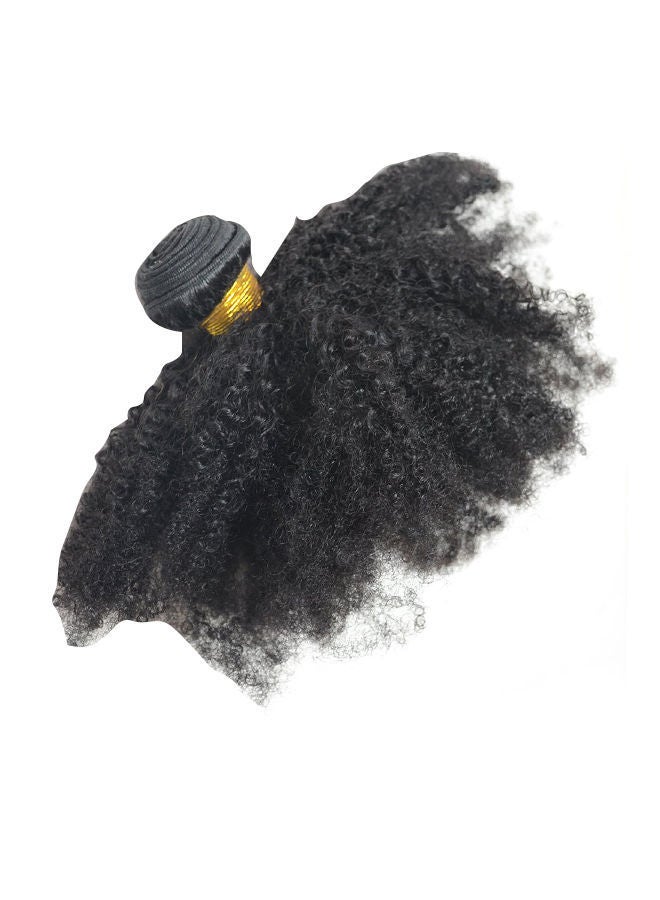 NIBEMINENT Weave Human Hair Extension Black 14inch - Image 1