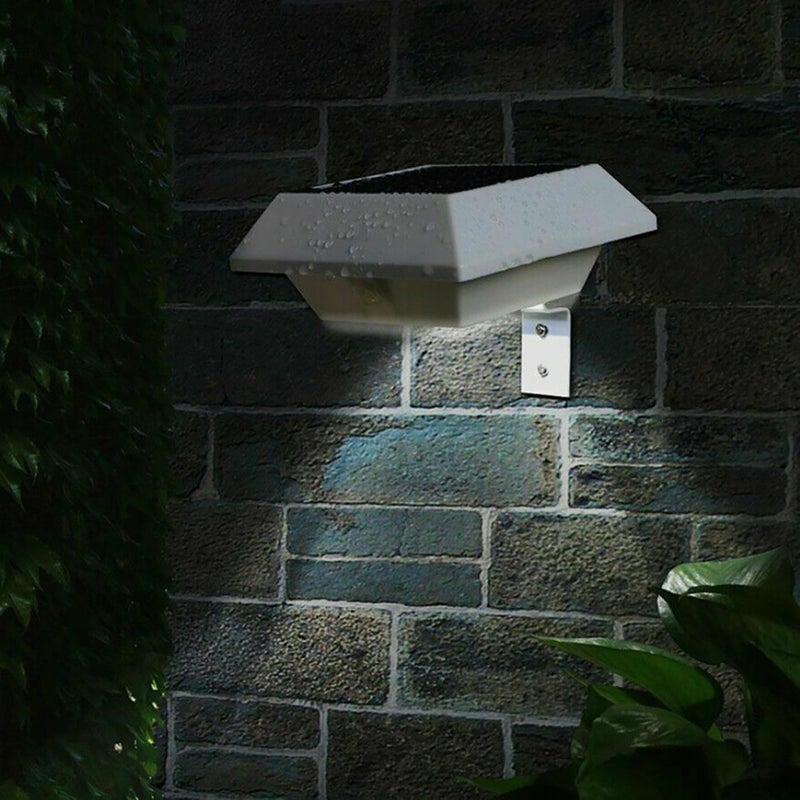 6 LED Waterproof Solar Power Fence Light Garden Security Gutter Lamp Outdoor Decor - Image 5