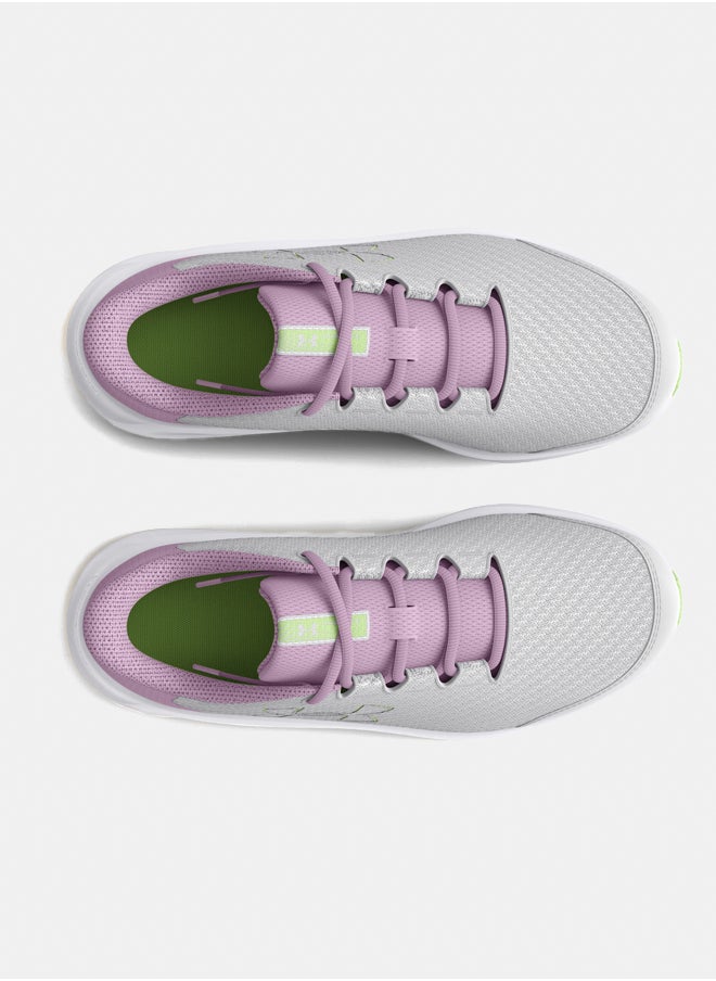 UNDER ARMOUR Girls' Grade School Charged Pursuit 3 Running Shoes  - Image 3