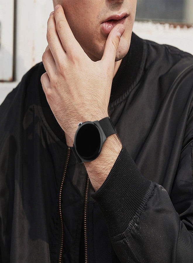 Vanjua 2 PACK Metal Band for Google Pixel Watch 3 41mm Bands/Google Pixel Watch 2/1 Bands Women Men, Stainless Steel Mesh Loop Adjustable Wristband Replacement Straps - Image 5