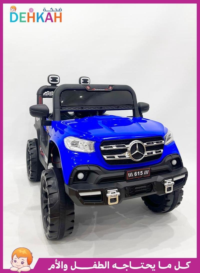 ضحكة  DEHKAH سيارة جيب كهربائية للأطفال 12 فولت – مع تحكم عن بعد، بلوتوث وUSB - Image 1