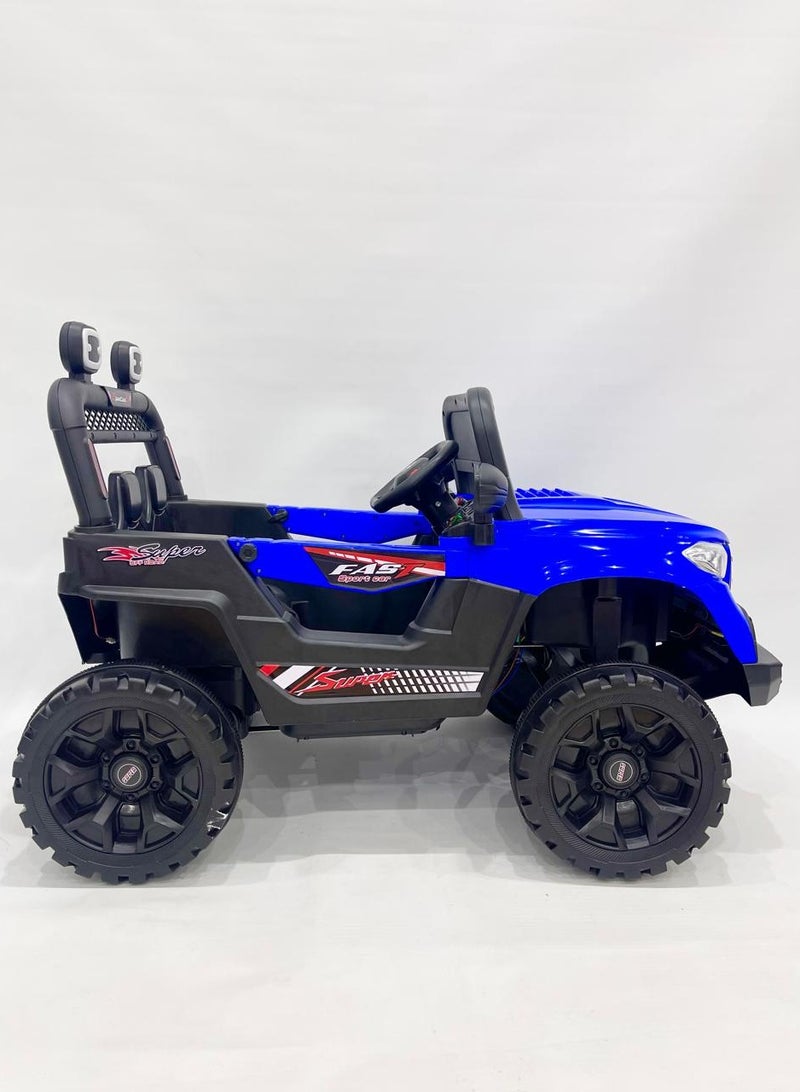 ضحكة  DEHKAH سيارة جيب كهربائية للأطفال 12 فولت – مع تحكم عن بعد، بلوتوث وUSB - Image 5