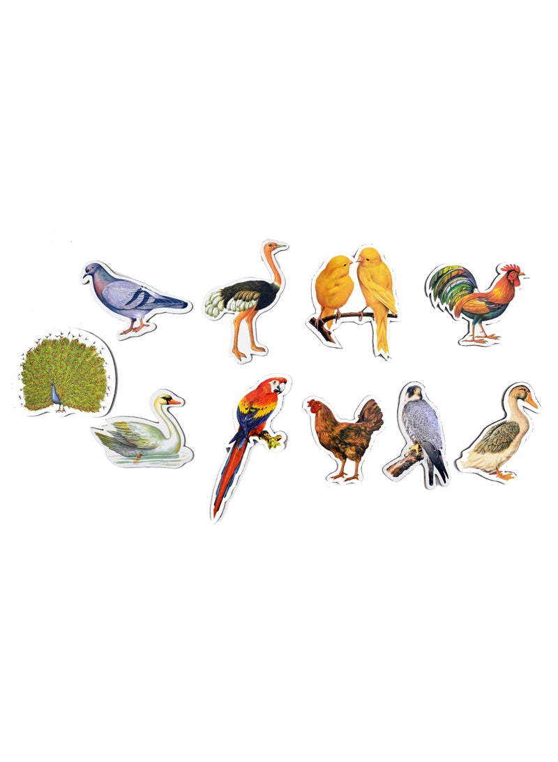 خشب الطيور مثبتة بمغناطيس بالخلف - Image 4