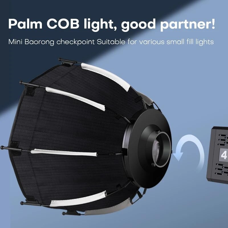 YUGAM 30 سم أكتا ميني مع صندوق ناعم بارابوليك مع خلية نحل، تركيب بوانز سريع، للإضاءة المستمرة في الاستوديو - Image 3