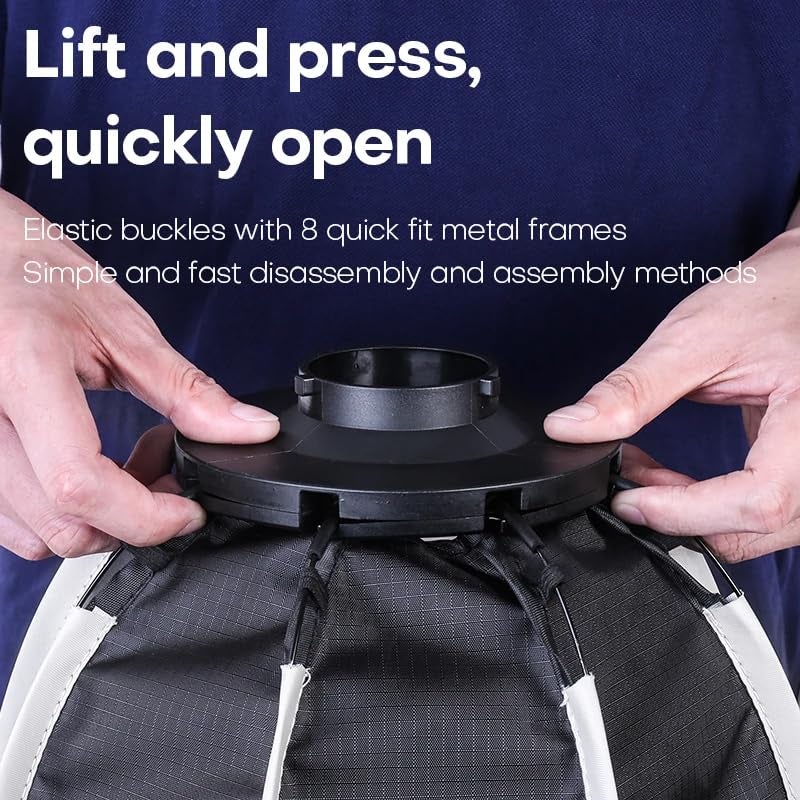 YUGAM 30 سم أكتا ميني مع صندوق ناعم بارابوليك مع خلية نحل، تركيب بوانز سريع، للإضاءة المستمرة في الاستوديو - Image 4