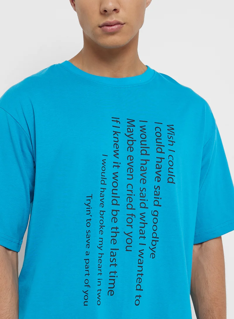 Seventy Five Oversized Graphic Tee