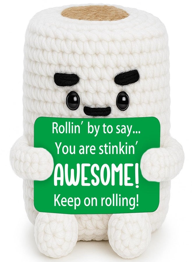 TuSuQing Emotional Inspirational Support Boss Day Gifts for Women Men Birthday Friendship Gifts for Boss Friend Sister Coworker Funny Christmas Easter Encouragement Gifts Handmade Positive Crochet Desk Decor - Image 1