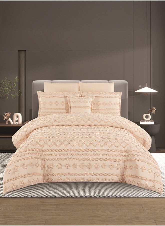 نومي مفرش بوهيمي مايكروفايبر صيفي نفر ونص 5 قطع مقاس 230X170 CM  - Image 1