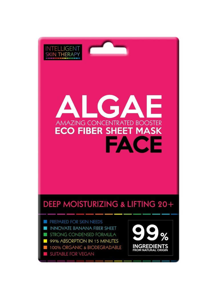 BeautyFace Moisturizing & Firming Eco Fiber Booster Face Mask Marine Algae