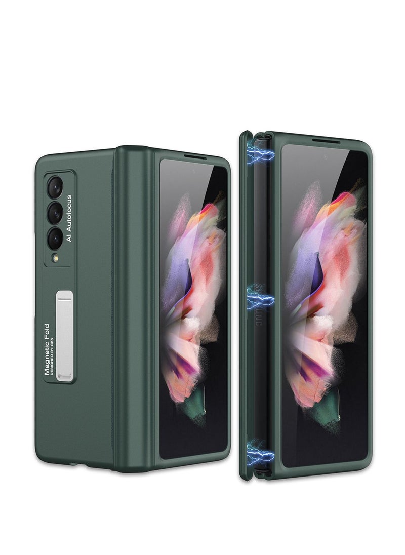Generic Compatible with Samsung Z Fold 3 Phone Case, Folding Screen Magnetic Bracket, Galaxy Z Fold 3 All-Inclusive Dropproof Case  - Image 1