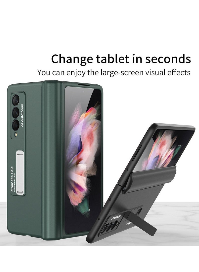 Generic Compatible with Samsung Z Fold 3 Phone Case, Folding Screen Magnetic Bracket, Galaxy Z Fold 3 All-Inclusive Dropproof Case  - Image 3