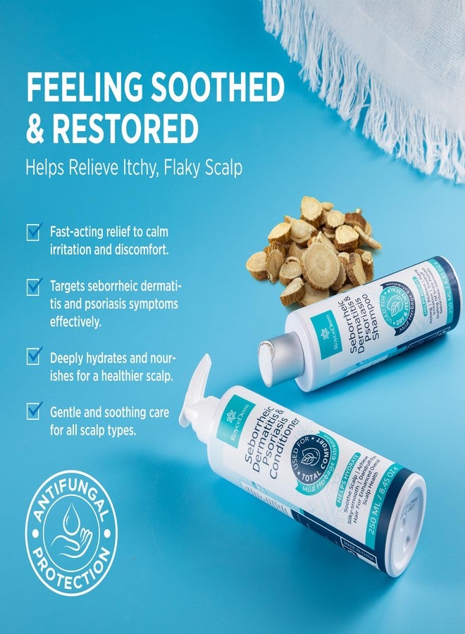 Roycederm Seborrheic Dermatitis & Psoriasis Cream, Shampoo and Conditioner Set - Scalp Therapy System for Folliculitis, Psoriasis, Dandruff, Dry Scalp - Scalp Treatment to Relieve Itching, Flaking, Irritation - Image 4