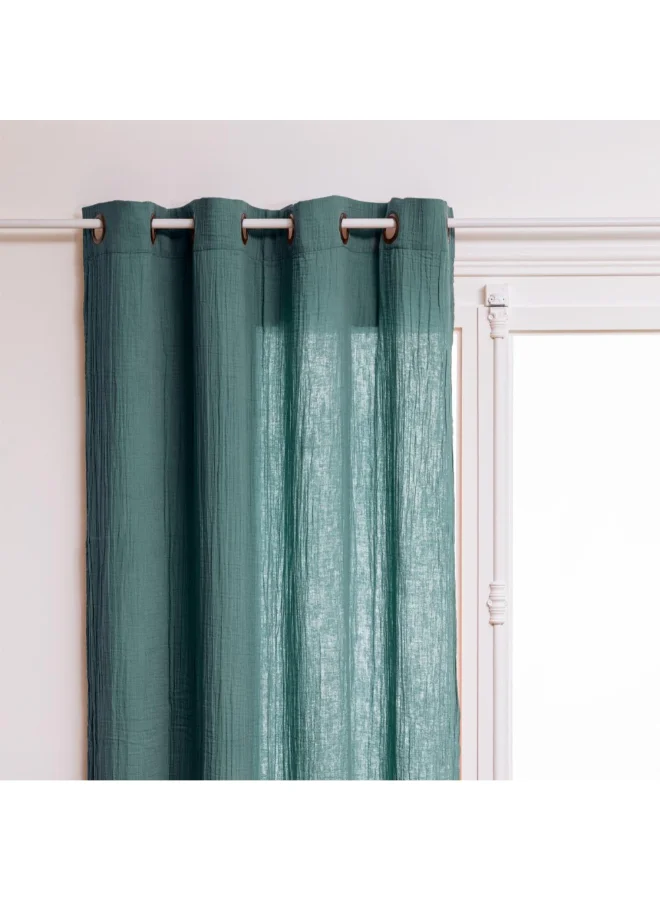 atmosphera Jamana High Quality Cotton Curtain Celadon Green 130 x 260 cm 196213H