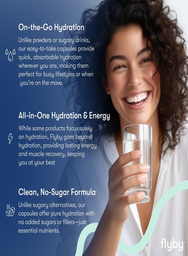 Flyby Electrolyte Capsule - Contains Sodium, Potassium, Vitamin D3, B Vitamins, Copper and Manganese | Electrolytes Recovery | Non-GMO | No Added Sugar – 60 Count - Image 2