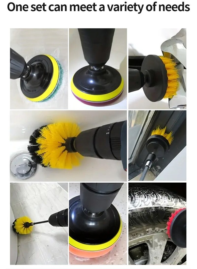 Beauenty 12pcs Electric Drill Brush Head Cleaning Household Universal Tools Floor Tile Polishing Kitchen Bathroom Car Wash Descaling Set - Image 5