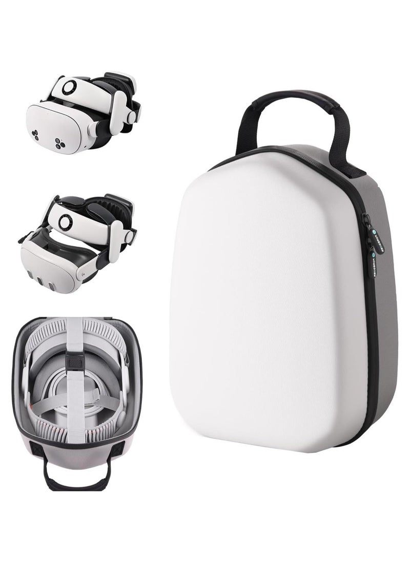 XICEN Hard Carrying Case for Meta Quest 3S / 3, Portable Bag for Oculus Quest 2 Official Original Elite Strap VR Gaming Headset, Portable Travel Case for Vision Pro Touch Controllers Accessories  - Image 1