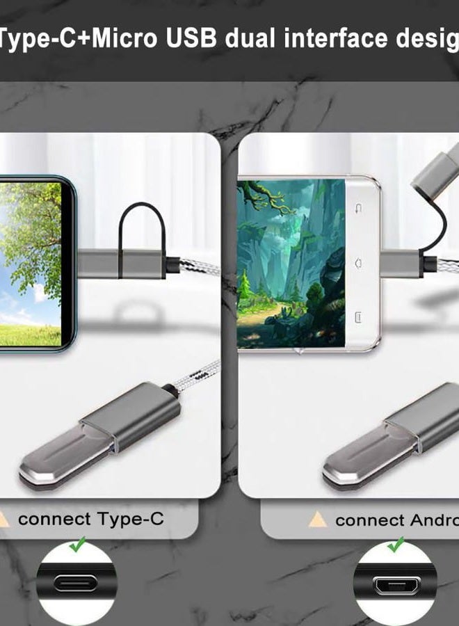 Sooiiyu محول USB C/Micro USB إلى USB 2 في 1 - Image 3