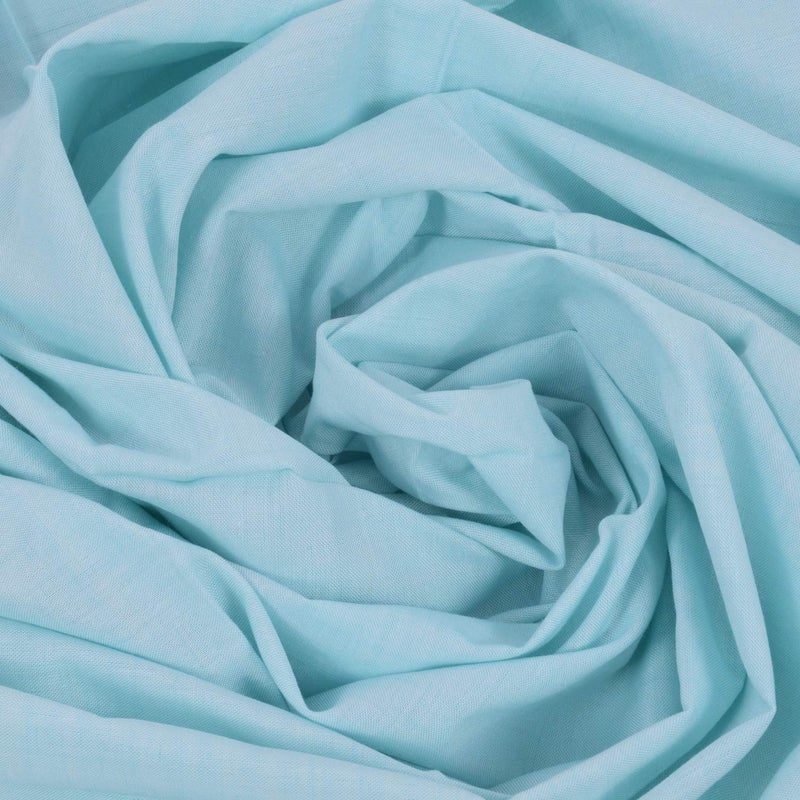 EthnicAlive Nic Bhagalpuri Silk Blue Chadar/Soft Cotton Single Layer Chadar/Summer All Season Handloom Duvet/Comforter/Topsheet Throw and Travel Blanket - Image 3