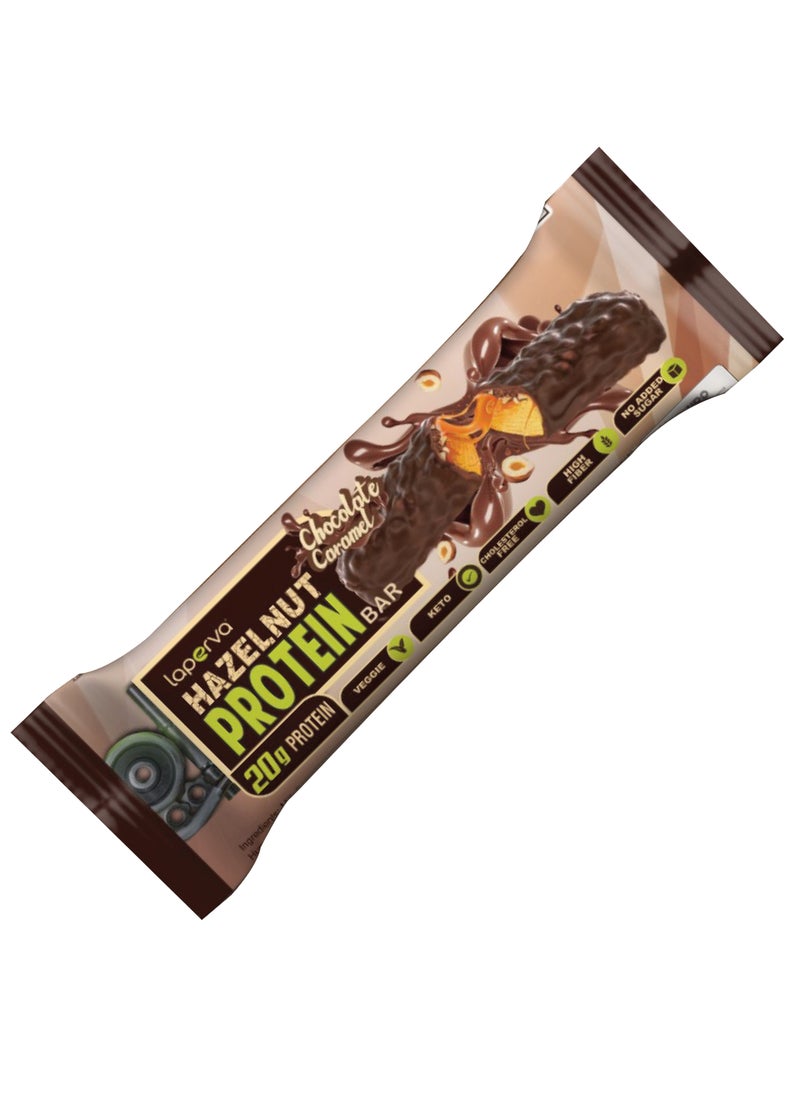 Laperva - Hazelnut Protein Bar with Chocolate Caramel -60gm - Image 1