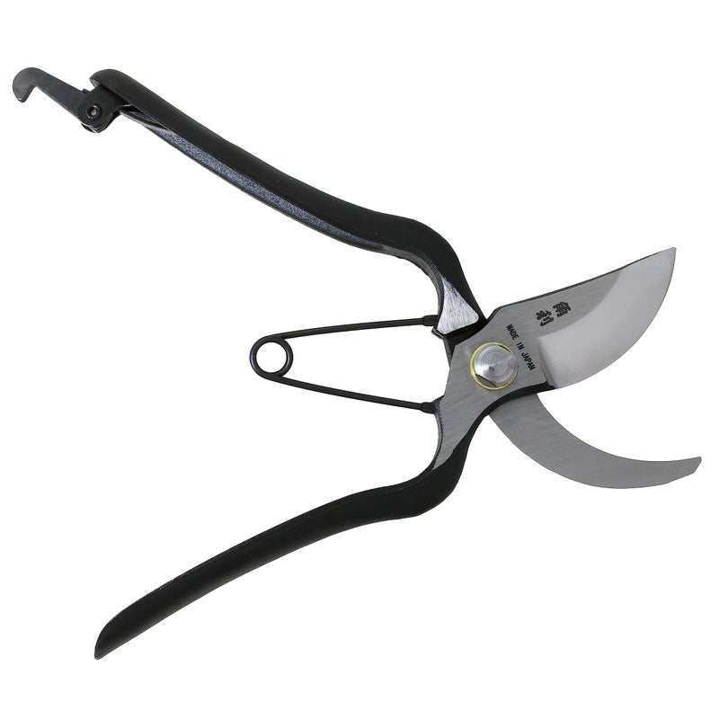 KAKURI Japanese Pruning Shears for Gardening Heavy Duty 8", Made in JAPAN, Professional Garden Bypass Pruners with Leather Sheath, Hand Forged Japanese Carbon Steel, Black - Image 3