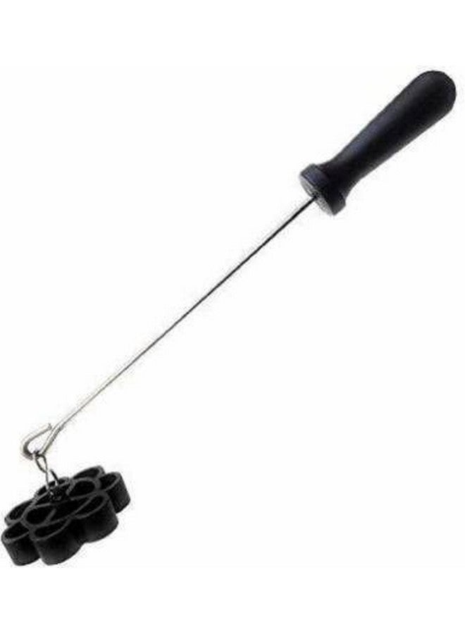 faas Non Stick Achappam Maker/Achumurukku Maker/Achappam Mould with Stay Cool Handle (Rose Cookie Maker) (Black) - Image 2
