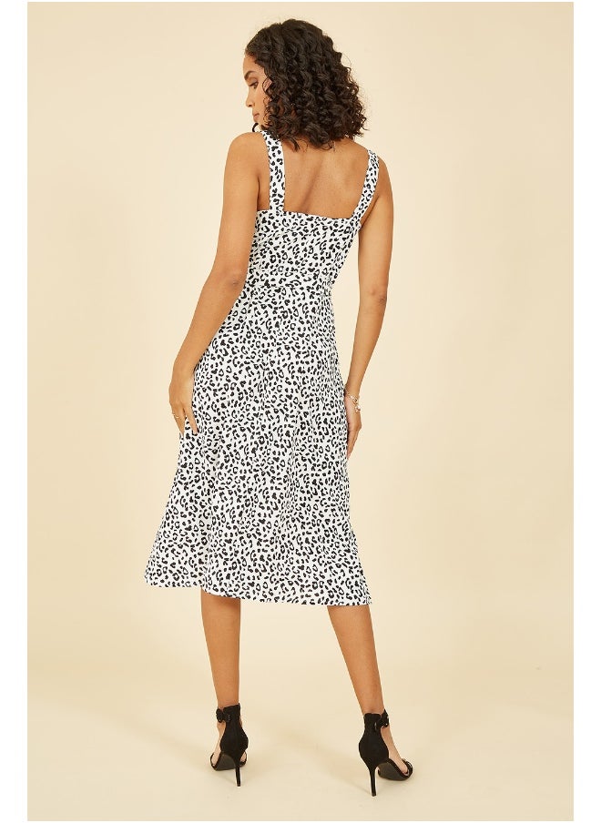 Yumi Spotted Button-Front Dress  - Image 4