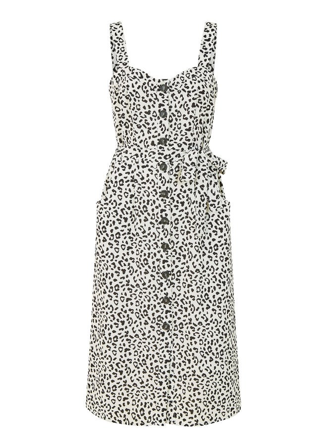 Yumi Spotted Button-Front Dress  - Image 5