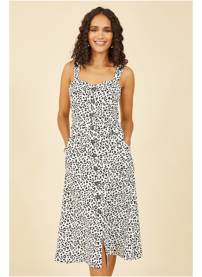 Yumi Spotted Button-Front Dress  - Image 2