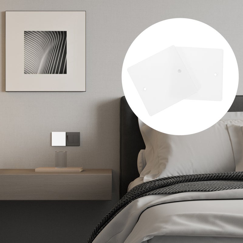 100 pcs Ceiling Cover Plate Rectangular Electrical Cover Ceiling Cover Plates Fan Cap Cover - Image 2