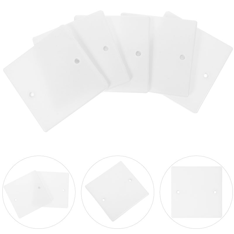 100 pcs Ceiling Cover Plate Rectangular Electrical Cover Ceiling Cover Plates Fan Cap Cover - Image 3