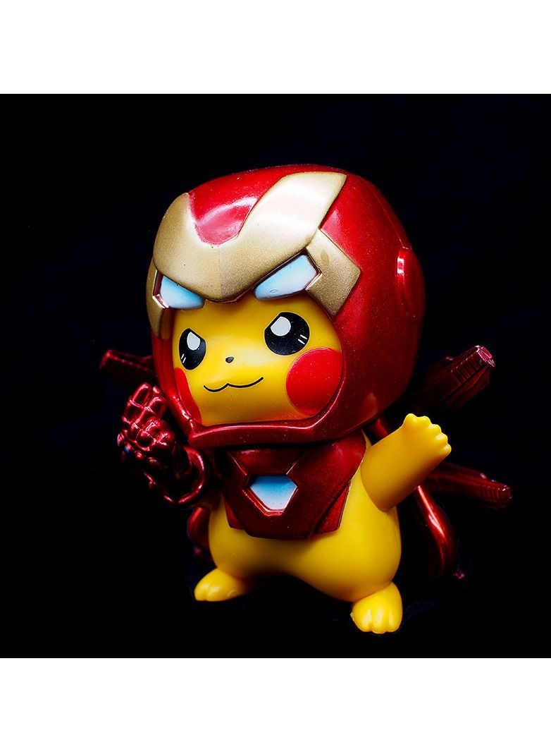 10 cm High Pikachu With Ironman Armor Toys For Kids  - Image 1