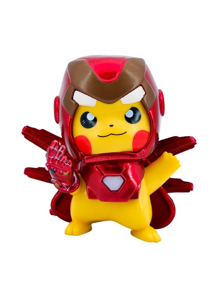 10 cm High Pikachu With Ironman Armor Toys For Kids  - Image 2