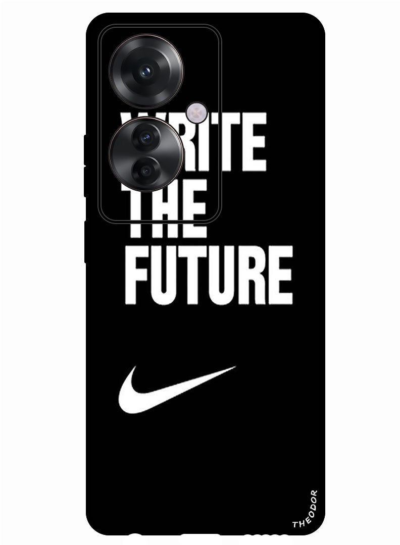 Theodor Protective Case Anti Scratch Shock Proof Bumper Cover For Oppo Reno 11F Write The Future - Image 1
