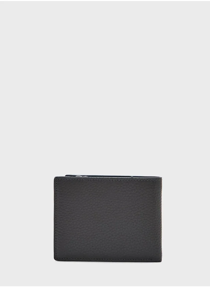 CERRUTI 1881 Grain Leather Wallet for Men's