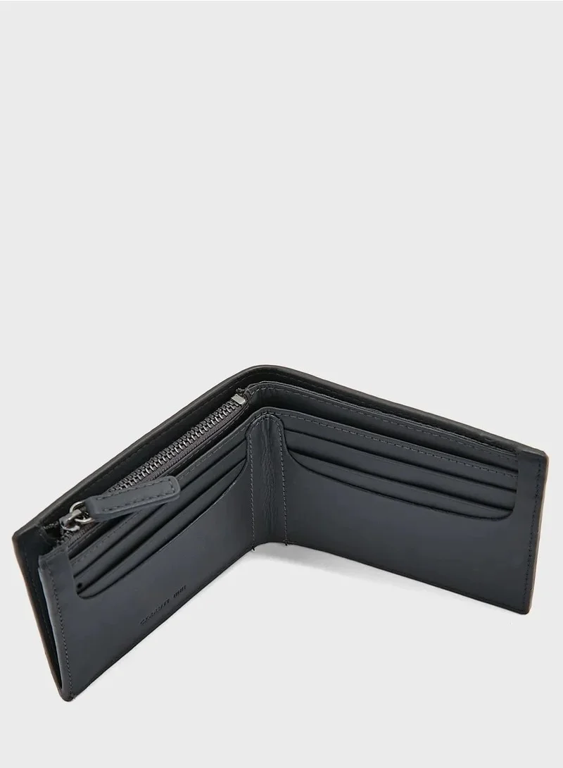 CERRUTI 1881 Grain Bi-Fold Leather Wallet for Men