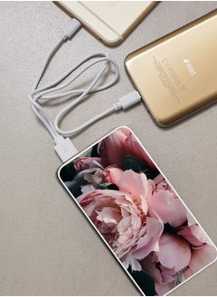 Theodor 10,000 mAh Super Fast Charging Ultra Compact Power Bank with Quick Charge & Power Delivery, Portable Charger For iPhone and Android Flowers 1  - Image 2