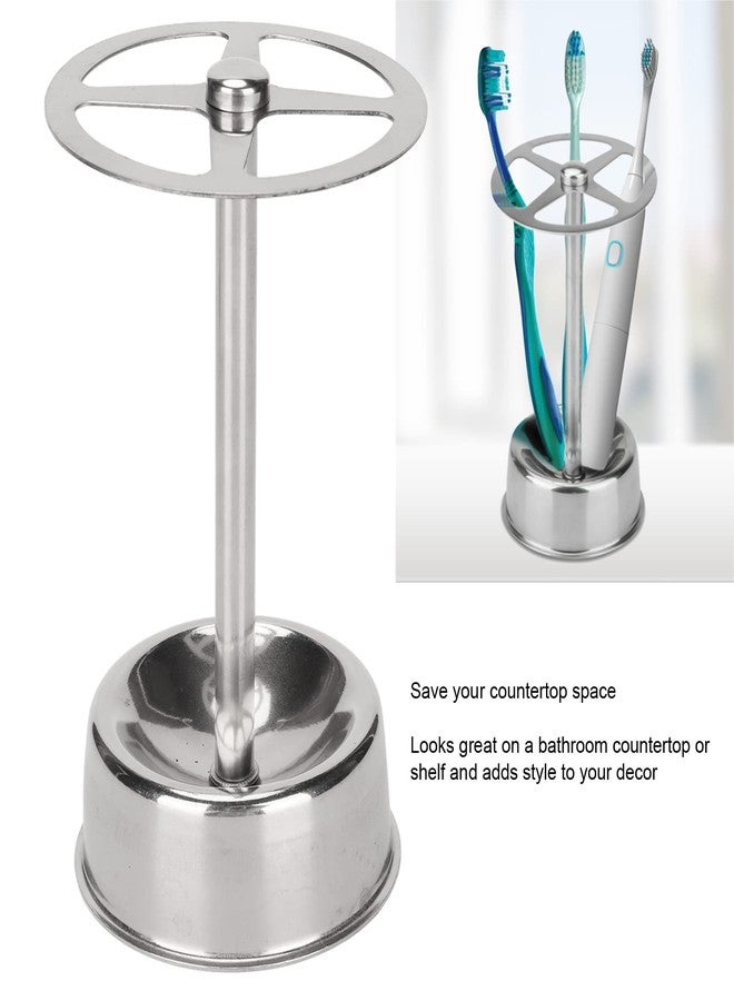 OUKENS Multi Functional Stainless Steel Toothbrush, Toothbrush Holder Stand, Holder Organizer Toothpaste Stand for Bathroom Vanity Countertop, Stylish Design - Image 5