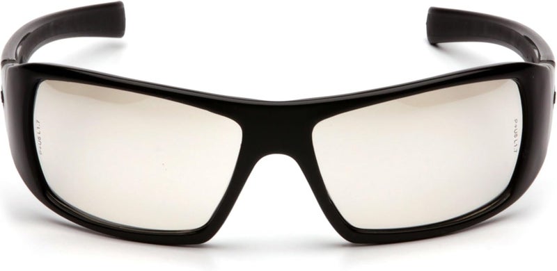 Pyramex Safety Goliath Eyewear with Black Frame and Indoor/Outdoor Mirror Lens - Image 2