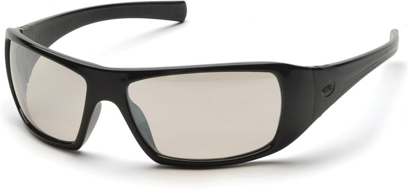Pyramex Safety Goliath Eyewear with Black Frame and Indoor/Outdoor Mirror Lens - Image 1