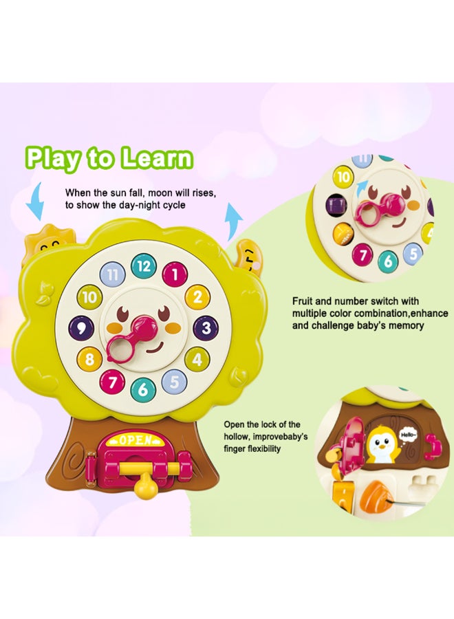 COGNIKIDS لوحة نشاط مشغولة للأطفال الصغار – لوحة تعلم حسية تفاعلية لعمر 12 شهرًا وما فوق | أضواء، أزرار، تطوير المهارات الحركية الدقيقة | لعبة مونتيسوري مبكرة | تعمل بالبطارية (2xAA) - Image 4