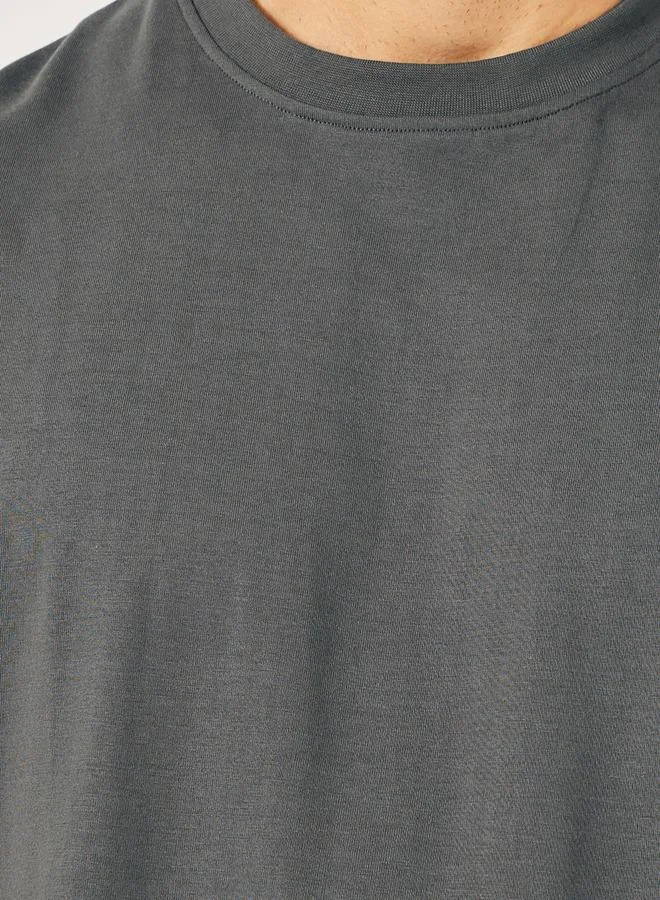 Styli Cap Sleeve Cotton Rich Oversized T-Shirt