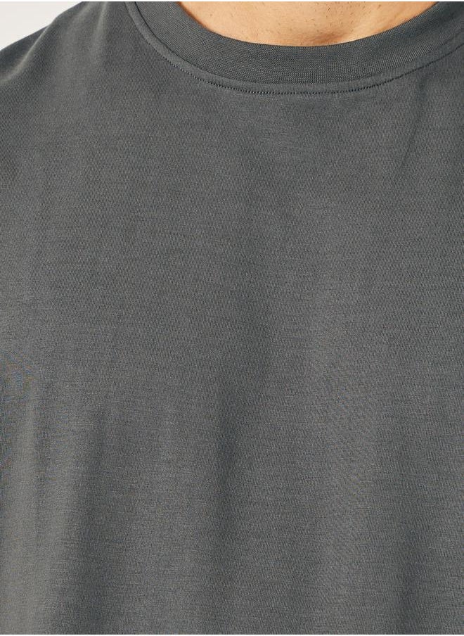 Styli Cap Sleeve Cotton Rich Oversized T-Shirt  - Image 3