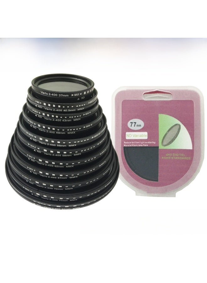 Adjustable Nd2-400 Neutral Density Single Reflex Camera Filter 52/58/62/77/82mm Medium Grey Density Digital Camera Filter-Color:105 Adjustable ND Frame Is Not The Same  - Image 1