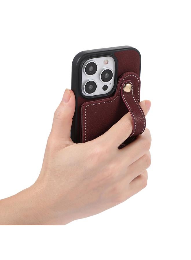 S-TOP Case For iPhone 14 Plus ABEEL Litchi Texture Card Bag PU Phone Case - Image 3