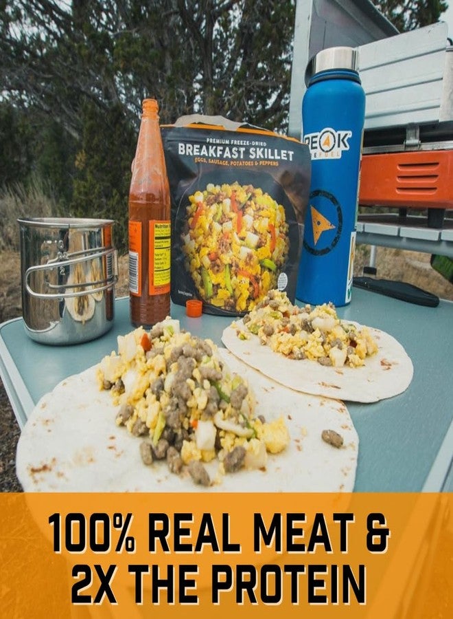 Peak Refuel Breakfast Meals | Freeze Dried Backpacking, Camping & Emergency Prep Food | 2 Servings Pouches (2-Pack, Skillet) - Image 4